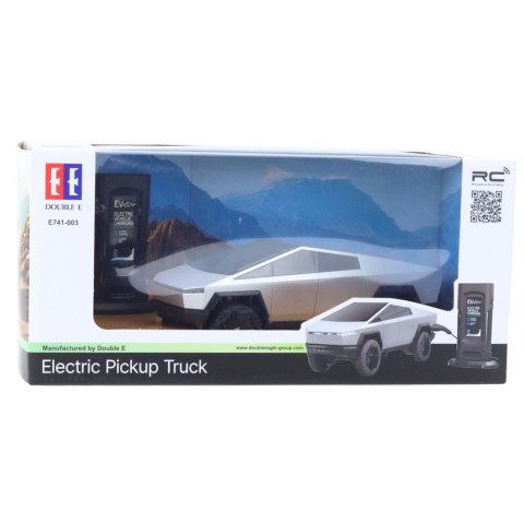 Samochód Zdalnie Sterowany RC Pickup Truck Światła LED Srebrny