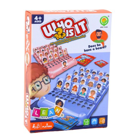 Gra Rodzinna Logiczna Zgadnij Kto to? Mini Podróżna 2 Plansze