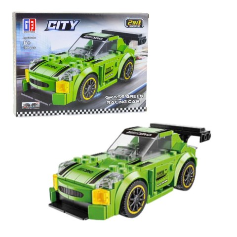 Klocki Konstrukcyjne 2w1 Auto Robot Napęd Pull-Back 194-216 el. Mix