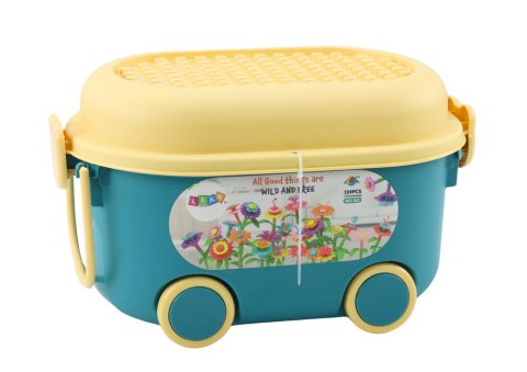 Klocki Konstrukcyjne W Kuferku Ogród Kwiatki 139 Elementów