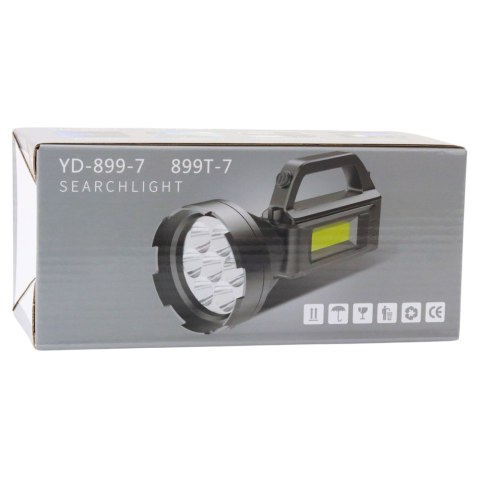 Latarka Turystyczna Robocza Reflektor LED 4 Tryby Powerbank