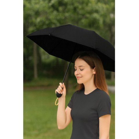 Parasolka Kieszonkowa Składana z Ochroną UV UPF 50+ Etui Czarna 90 cm