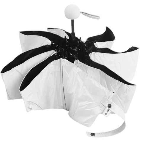 Parasolka Kieszonkowa Składana z Ochroną UV UPF 50+ Etui Szara 90 cm