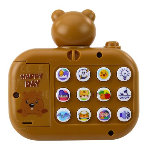 Aparat Interaktywny Kapibara Projektor Światła Dźwięki Smycz