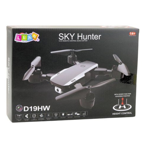 Dron Sky Hunter D19HW Kamera FVP Wi-Fi Pilot Z Uchwytem Na Telefon Etui