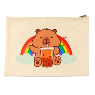 Kosmetyczka Kapibara Na Suwak Praktyczna Na Akcesoria Piórnik