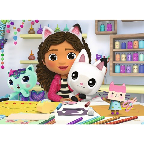 Puzzle - 20 miniMaxi - Kolorowy dzień Gabi - Koci Domek Gabi - Trefl 56041