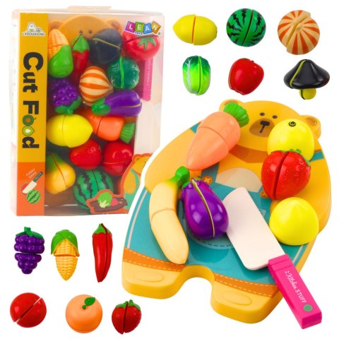 Zestaw Do Krojenia Owoce Warzywa Deska Nóż Akcesoria Edukacyjne Dla Dzieci