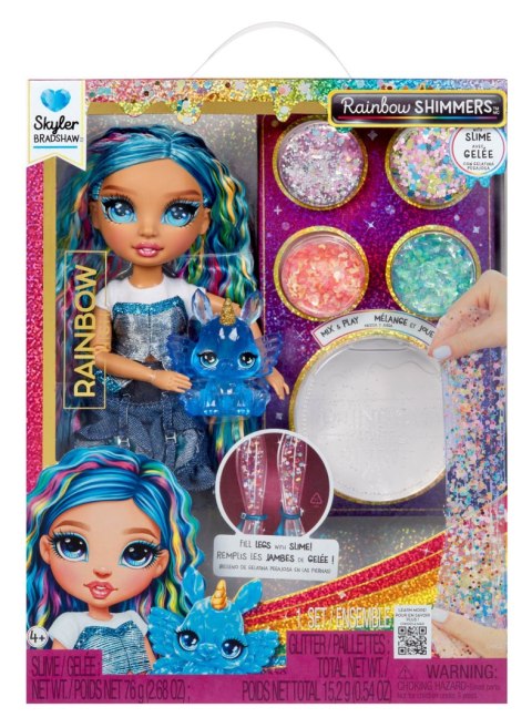 122418-EU Rainbow High Rainbow Shimmers with Slime Fashion Doll - Skyler (blue)