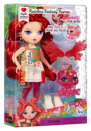 543381-EUC Rainbow High Littles Rainbow Fantasy Fairies Doll- Apple (Red)