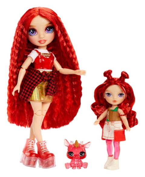 543381-EUC Rainbow High Littles Rainbow Fantasy Fairies Doll- Apple (Red)