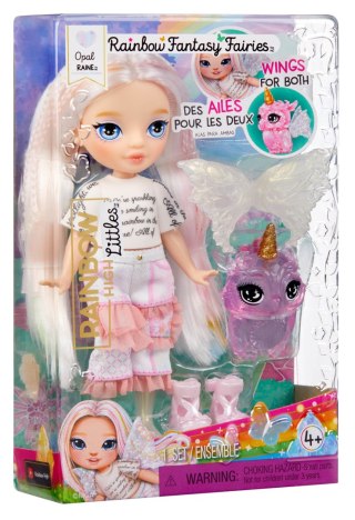 543442-EUC Rainbow High Littles Rainbow Fantasy Fairies Doll - Opal (Rainbow)