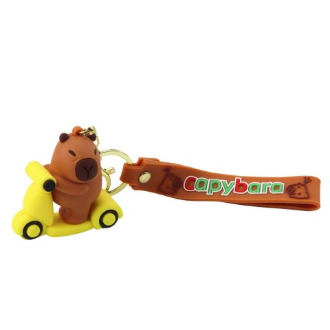 Brelok Figurka Kapibara Z Delfinem Zawieszka Karabińczyk Kółko