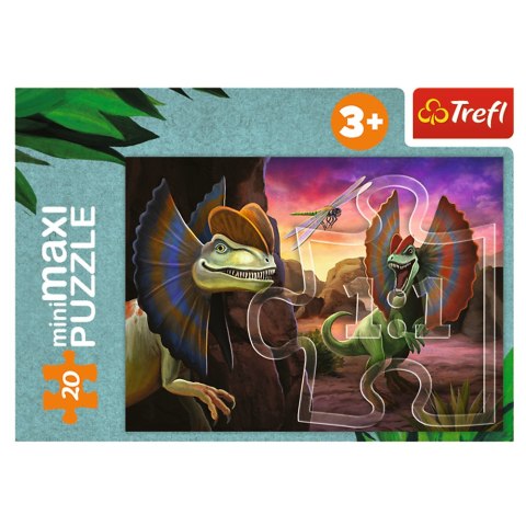Puzzle - miniMaxi - 20 - Poznaj świat dinozaurów - Trefl 56036