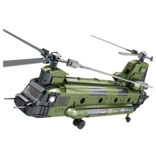 Zestaw Klocków Konstrukcyjnych Helikopter Wojskowy CH-47 Chinook 1451 el.