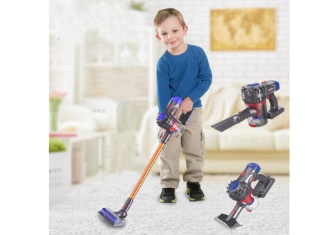 Odkurzacz Pionowy Zabawkowy Światła Dźwięki Czarny