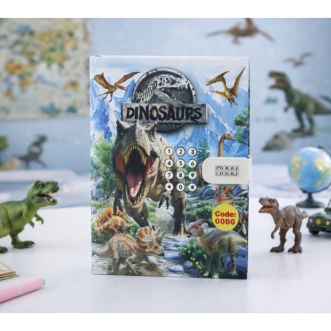Pamiętnik Notatnik Na Kod Dinozaury Melodie Kolorowe Strony
