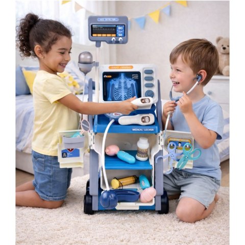 Zestaw Małego Doktora Stetoskop Światła Niebieski