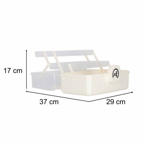 Organizer na leki pojemnik pudełko kasetka apteczka duży XL na zamek skrzynka 29x16x15cm
