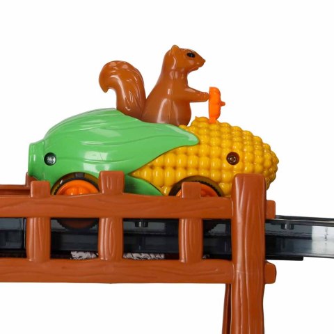 Tor wyścigowy samochodowy magnetyczny 1 pojazd świecący 153 elementy