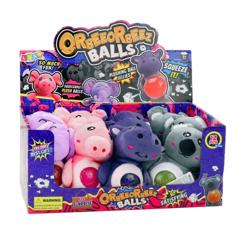 Pluszak Do Ściskania Ugniatania Gniotek z Kulkami Wodnymi Słoń Świnka 15 cm