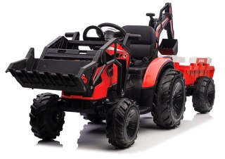 Koparka Z Naczepą Na Akumulator SX2068 Czerwona