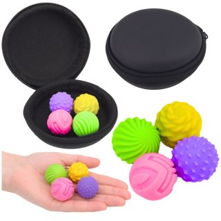 Magnetyczne Silikonowe Piłki Antystresowe W Etui Kolorowe 2,5 cm 4 el.