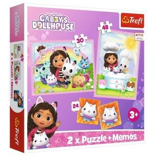 Puzzle - 4w1 - Gabi z Kocim Przyjacielem - Koci Domek Gabi - Trefl 93382