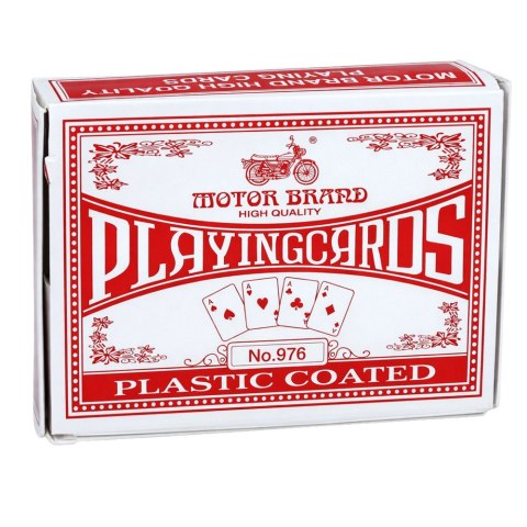 Klasyczne Karty Do Gry Plastikowa Powłoka Talia Czerwone