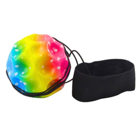 Piłka Do Odbijania Na Gumce Sensoryczna Z Wgłębieniami Kolorowa 6 cm