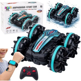 Samochód Kaskaderski Zdalnie Sterowany RC Pływający Turkusowy 4x4