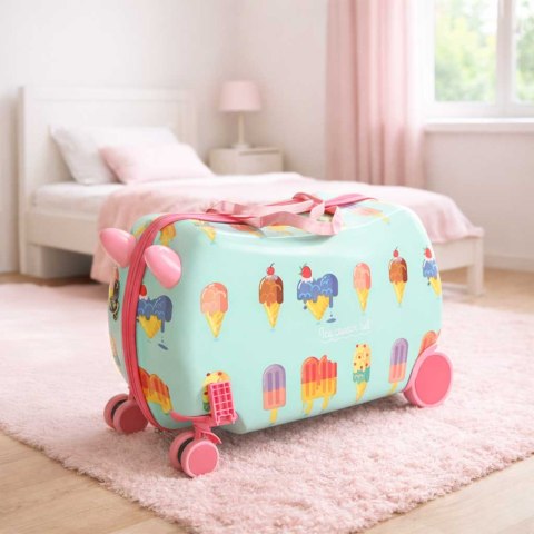 Walizka podróżna dla dzieci bagaż podręczny na kółkach lody