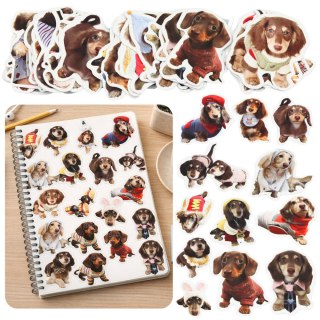 Zestaw Naklejki Z Pieskami Spaniel Papierowe Do Ozdabiania 50 szt.