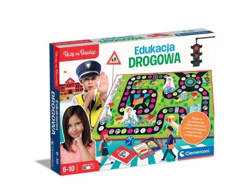 Gra edukacyjna Edukacja Drogowa Uczę się Bawiąc Język Polski Clementoni 50777