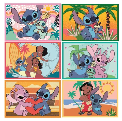 Puzzle 6 Klocków Sześcianów DISNEY STITCH Clementoni 40905