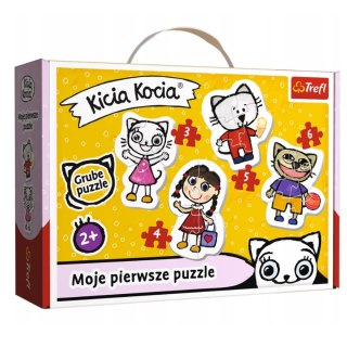 Puzzle - Baby Classic - Wesoła Kicia Kocia - Trefl 36088