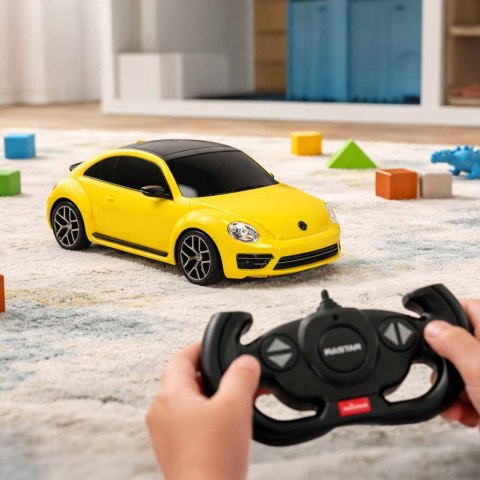 Samochód zdalnie sterowany Rastar 78000 Volkswagen Beetle 1:14 żółty