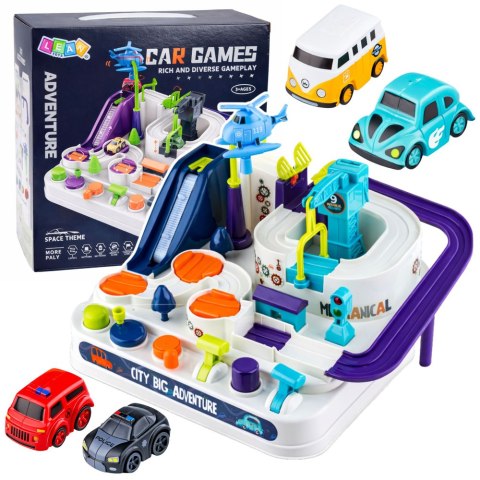 Samochodowy Tor Przeszkód Interaktywny Parking Edukacyjny 4 Auta