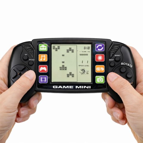Elektroniczna Gra Konsola Do Gry Tetris Przenośna LCD Czarna