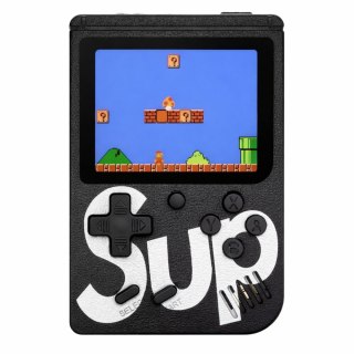 Elektroniczna Gra Konsola Retro Sup 400 Gier LCD 8 Bit Czarna