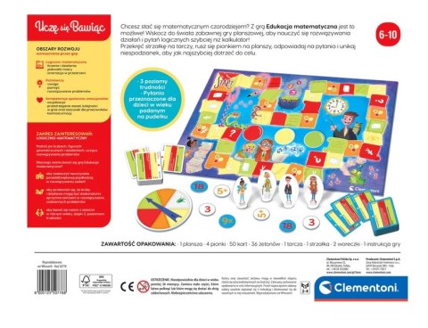 Gra planszowa Edukacja Matematyczna Uczę się Bawiąc Język Polski Clementoni 50778