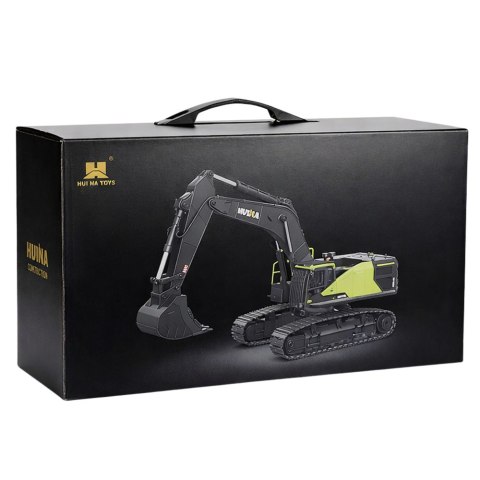 Koparka Gąsienicowa Zdalnie Sterowana RC Huina 1593 Zielona 1:14