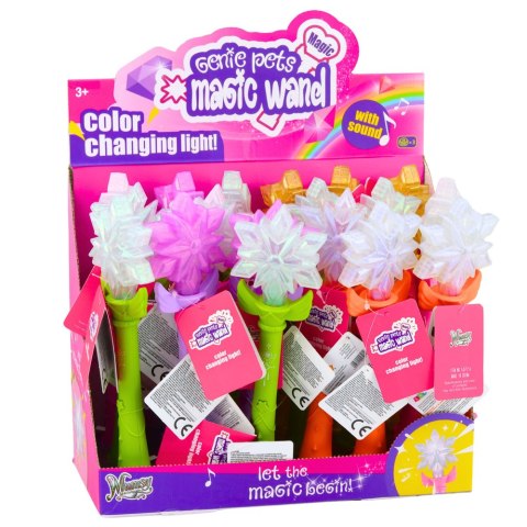 Magiczna Różdżka Świecąca Gwiazda Światła Dźwięki Mix
