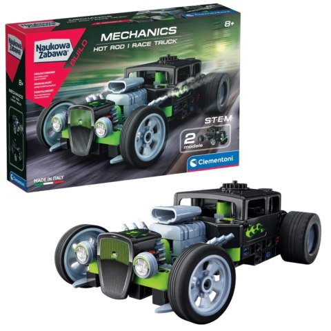 Naukowa Zabawa Klocki Laboratorium Mechaniki Hot Rod i Race Truck Język Polski Clementoni 50792