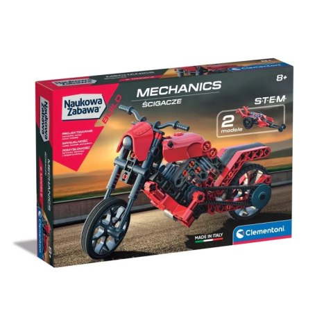 Naukowa Zabawa Klocki Laboratorium Mechaniki Ścigacze Język Polski Clementoni 50789