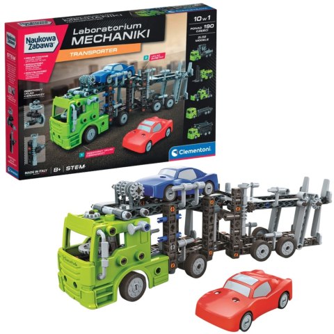 Naukowa Zabawa Klocki Laboratorium Mechaniki Transporter Język Polski Clementoni 50249