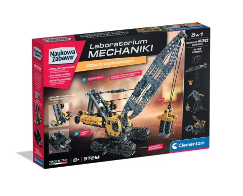 Naukowa Zabawa Laboratorium Mechaniki Dźwig Gąsienicowy Język Polski Clementoni 50402