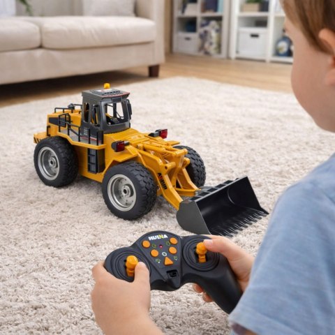 Spychacz Ładowarka Koparka Zdalnie Sterowana RC Huina 1:18