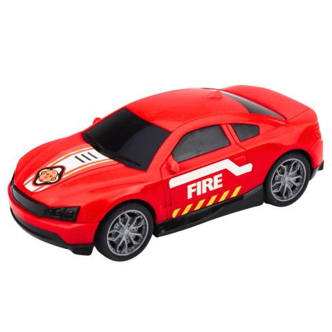 Zestaw Strażacki Ratunkowy Ciężarówka Laweta Auto Helikopter Światła Dźwięk