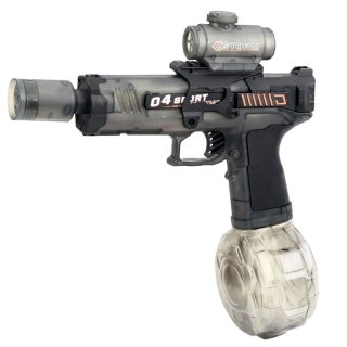 Elektryczny Karabin Pistolet Na Wodę Automatyczny Czarny Zasięg 7-9m 350 ml